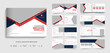 Bifold 16 page corporate modern landscape brochure template annual report design