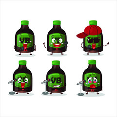 Poster - A Cute Cartoon design concept of new beer bottle singing a famous song. Vector illustration