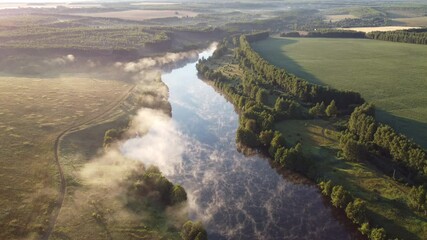 Poster - aerial view of falls