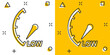 Cartoon low level icon in comic style. Speedometer, tachometer sign illustration pictogram. Risk meter splash business concept.