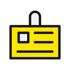 Poster - Id Line Filled Vector Icon Design