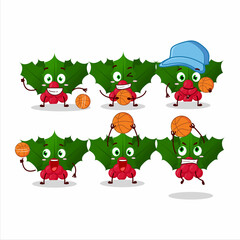 Sticker - Talented holly berry cartoon character as a basketball athlete