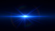Overlays, Overlay, Light Transition, Effects Sunlight, Lens Flare, Light Leaks. High-quality Stock Image Of Sun Rays Light Effects, Overlays Blue Flare Glow Isolated On Black Background For Design