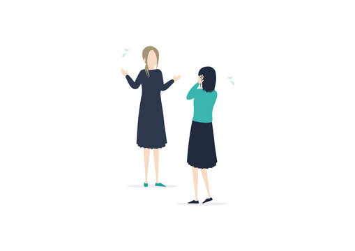 英語が話せない日本人のイラスト素材