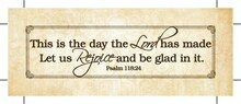 Decorative Plaque With Psalm 118:24