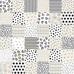 Sticker - patchwork pattern brush