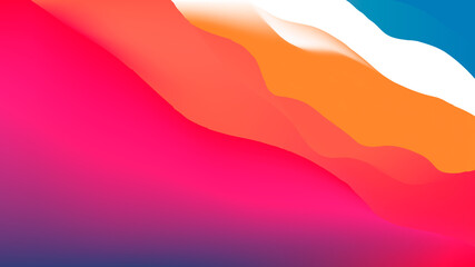 Poster - 3D Wavy Background. Dynamic Effect. Abstract Vector Illustration. Design Template. Modern Pattern.