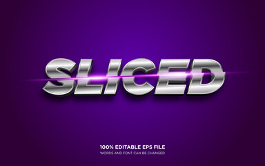 Poster - sliced 3d editable text style effect
