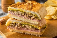Hearty Homemade Cubano Pork Sandwich