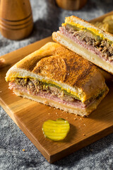 Poster - Hearty Homemade Cubano Pork Sandwich