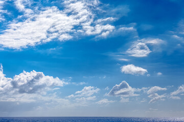 Poster - Ciel bleu et nuages