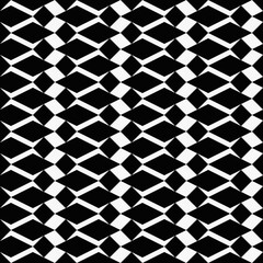 Aufkleber - Abstract rhombs in vector. Seamless black shapes pattern.