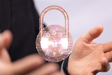 Cybersecurity and information or network protection. Future technology web