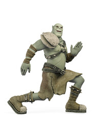 orc cartoon is doing a funny dance