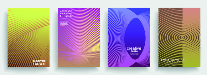 Artistic covers design. Creative colors backgrounds. Trendy futuristic design