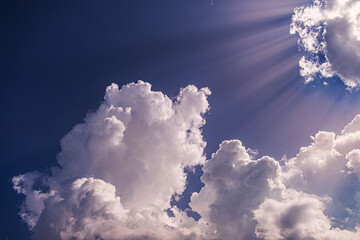 Wall Mural - dark, dense and magnificent, gray storm clouds