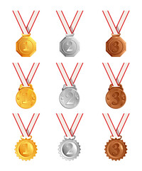 Wall Mural - medals awards set