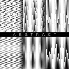 Poster - Vector 3D distorted grid design. Abstract wireframe landscape. Detailed lines on a white background. Illusion of vision. Abstract lines and dots form a beautiful pattern.