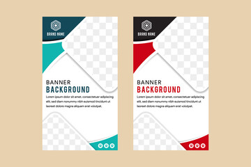 Poster - vertical business brochure flyer banner design vertical template vector, cover presentation, abstract geometric background, modern publication x-banner and banner,carpet design. photo collage space