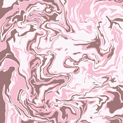 Wall Mural - Liquid art texture. Abstract background with swirling paint effect. Painting with liquid acrylic that pours and splashes. Mixed paints for an interior poster. 
brown, beige, pink iridescent colors.