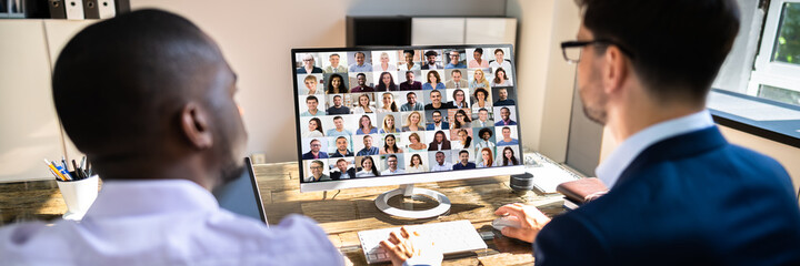 Poster - Elearning Video Conference Meeting Or Webinar