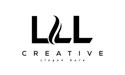 Letter LLL creative logo design vector	