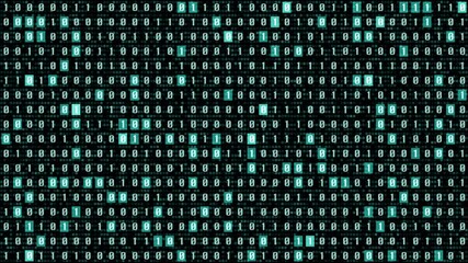 Fototapete - HUD Futuristic User Data Monitoring Review Cyber Number Digit Program Code