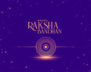 Wall Mural - raksha bandhan wishes card in shiny style