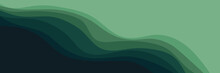 Abstract Green Wave Pattern  Vector Design For Wallpaper, Backdrop, Background, Web Banner, And Design Template