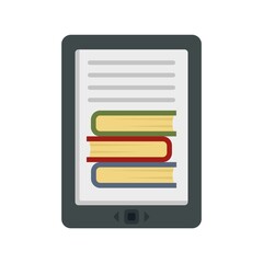 Poster - Ebook icon flat isolated vector