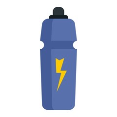 Poster - Energetic drink icon flat isolated vector