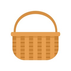 Poster - traditional wicker icon flat isolated vector