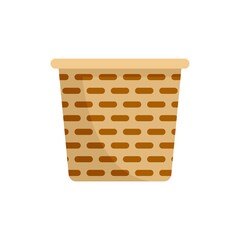 Poster - handmade basket icon flat isolated vector