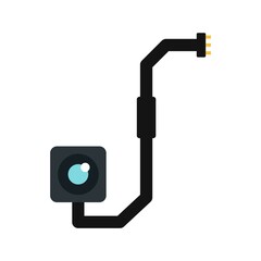 Poster - broken phone camera icon flat isolated vector