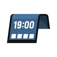 Poster - flexible display icon flat isolated vector