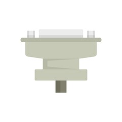 Poster - adapter icon flat isolated vector