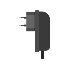 Poster - electric plug adapter icon flat isolated vector
