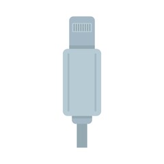 Poster - light cable adapter icon flat isolated vector