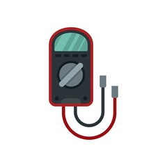 Poster - test multimeter icon flat isolated vector