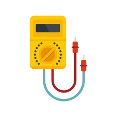 Poster - multimeter instrument icon flat isolated vector