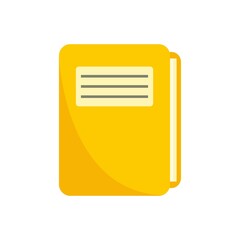 Sticker - Patient folder icon flat isolated vector