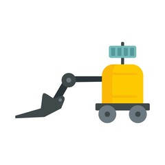 Poster - Agriculture equipment icon flat isolated vector