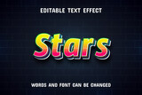 Fototapeta Panele - Stars text - editable text effect