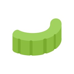 Wall Mural - Celery piece icon flat isolated vector