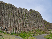 Basalt Columns At Giants Causeway On The Antrim Coast, Northern Ireland, UK