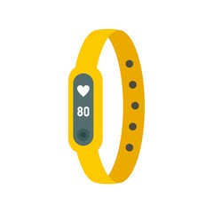 Poster - running bracelet icon flat isolated vector