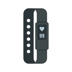 Poster - digital bracelet icon flat isolated vector