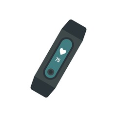 Poster - smart bracelet icon flat isolated vector