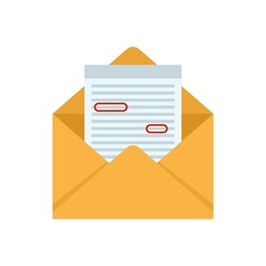 Poster - Article editor icon flat isolated vector