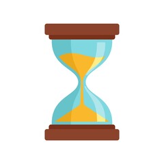 Poster - hourglass icon flat isolated vector